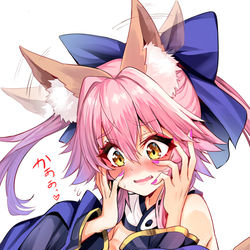 This is a pixiv picture whose title is 照れキャス狐.