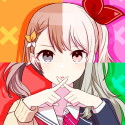 This is a pixiv picture whose title is 『めっ！』.
