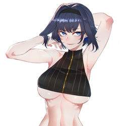 This is a pixiv picture whose title is Kronii.
