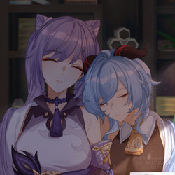 This is a pixiv picture whose title is 残業.