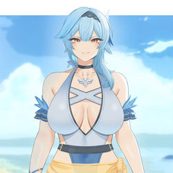 This is a pixiv picture whose title is Eula.