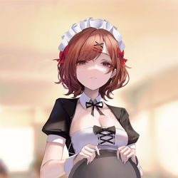 This is a pixiv picture whose title is メイド.