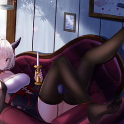 This is a pixiv picture whose title is 悪魔.