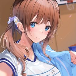 This is a pixiv picture whose title is 体育着ほなちゃん②.