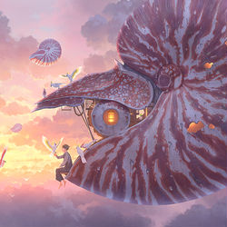 This is a pixiv picture whose title is 鸚鵡飼い.
