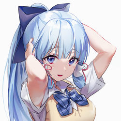 This is a pixiv picture whose title is 神里綾華.