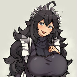 This is a pixiv picture whose title is メイドオカルトマニア.