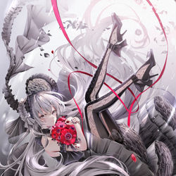 This is a pixiv picture whose title is 🖤.