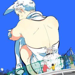 This is a pixiv picture whose title is 黒白バニー詰め４.