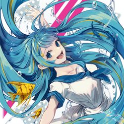 This is a pixiv picture whose title is 夏色に染まる.