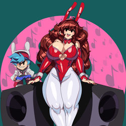This is a pixiv picture whose title is Girlfriend (FNF).