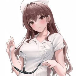 This is a pixiv picture whose title is 「あなたが元気なのか診てみます」.