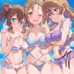 This is a pixiv picture whose title is 🐏🐏🐏彼方ママと近江姉妹.