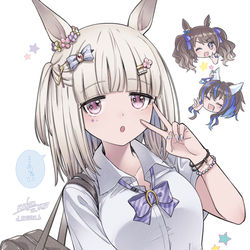 This is a pixiv picture whose title is ギャルなミーク.