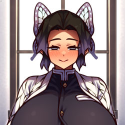 This is a pixiv picture whose title is しのぶちち.