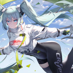 This is a pixiv picture whose title is レーシングミク.