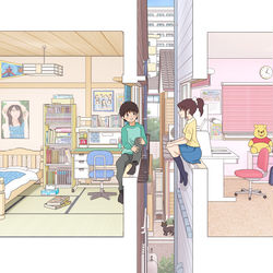 This is a pixiv picture whose title is 隣どうし。.