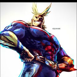 This is a pixiv picture whose title is オールマイト.