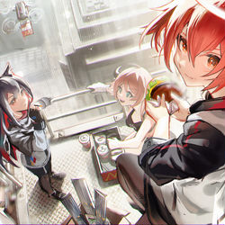 This is a pixiv picture whose title is 休息.