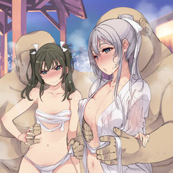 This is a pixiv picture whose title is 温泉.