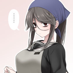 This is a pixiv picture whose title is エプロン姿のくらい子.