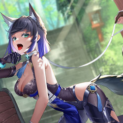 This is a pixiv picture whose title is 原神 夜兰.