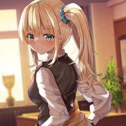 This is a pixiv picture whose title is パンツを見せる早坂愛.
