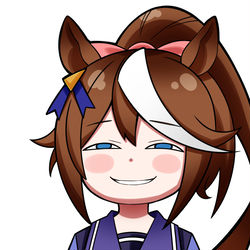 This is a pixiv picture whose title is よゆうのえみをするテイオー.