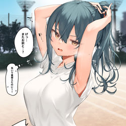This is a pixiv picture whose title is 遅刻してきたギャルとペアを組まされる②.