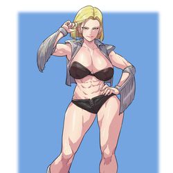This is a pixiv picture whose title is 人造人間18号.