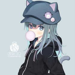 This is a pixiv picture whose title is ねこぼう少女.