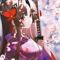 This is a pixiv picture whose title is かぐや姫🌸.