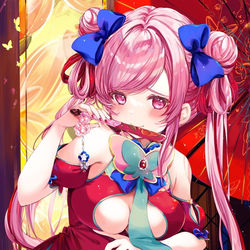 This is a pixiv picture whose title is 蘭朱ちゃん.