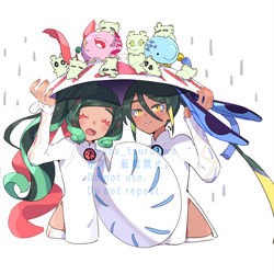 This is a pixiv picture whose title is 水怪クライシス楽しかった・・・(*´ω｀*).