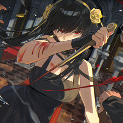 This is a pixiv picture whose title is ヨル・フォージャー.