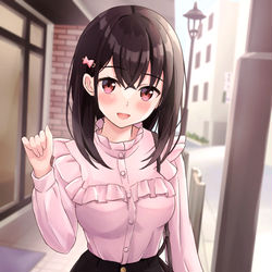 This is a pixiv picture whose title is 「おまたせ、今日はよろしく」.