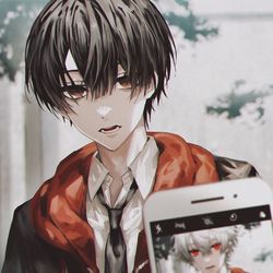 This is a pixiv picture whose title is 「…どうした？」.