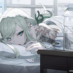 This is a pixiv picture whose title is 【takt op. 】G線上のアリア「哀しき独奏者」.