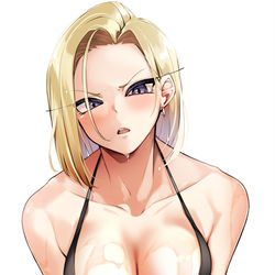 This is a pixiv picture whose title is 18号さん！？.