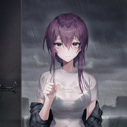 This is a pixiv picture whose title is 🌧.