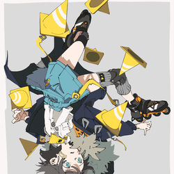 This is a pixiv picture whose title is strike.