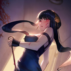 This is a pixiv picture whose title is ヨル・フォージャー.
