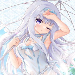 This is a pixiv picture whose title is 🍄.