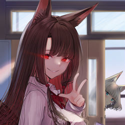 This is a pixiv picture whose title is ギャル赤城.