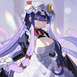 This is a pixiv picture whose title is メイドパチュリー.