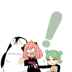 This is a pixiv picture whose title is Yotsuba & SPY.