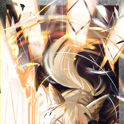 This is a pixiv picture whose title is 騎士とは.
