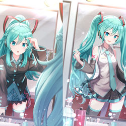 This is a pixiv picture whose title is イメチェンミクさん.