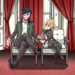 This is a pixiv picture whose title is 幼女戦記リクエスト絵色々.