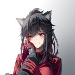 This is a pixiv picture whose title is 「……ドクターの身辺警護だからな。」.